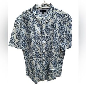 Tommy Hilfiger Men’s 2XL Hawaiian Floral Print Aloha Shirt NWT